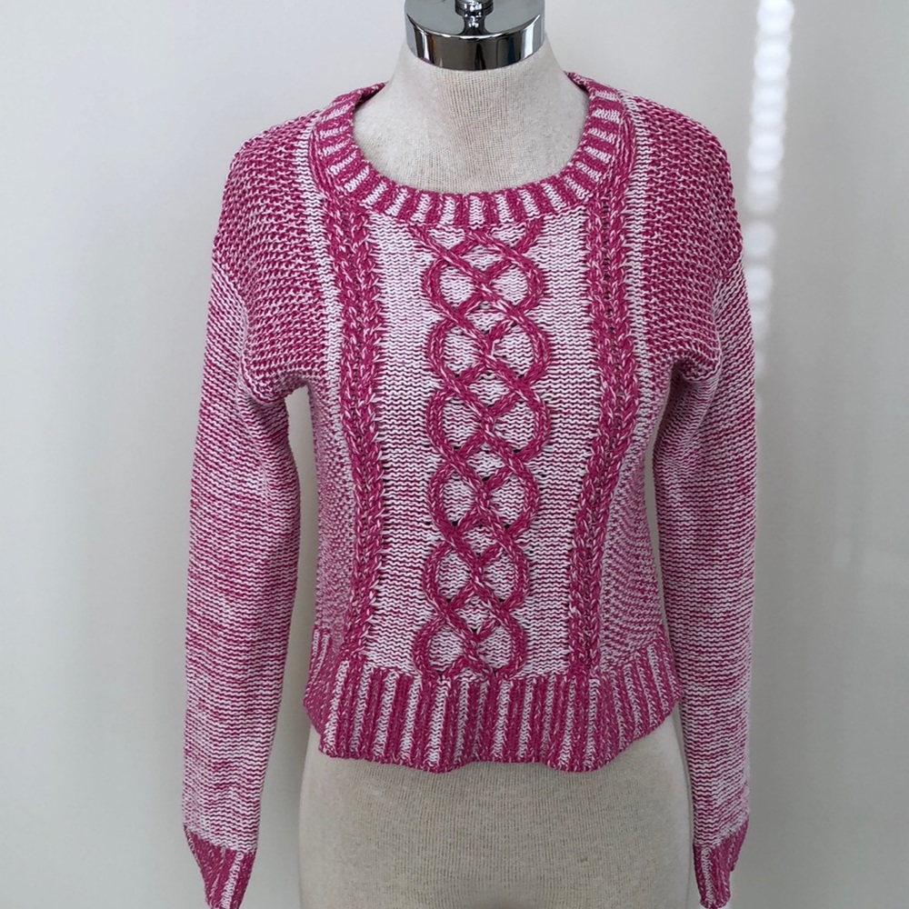 Cropped Ribbed Sweater